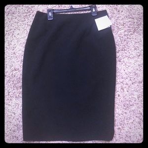 Black pencil stile skirt